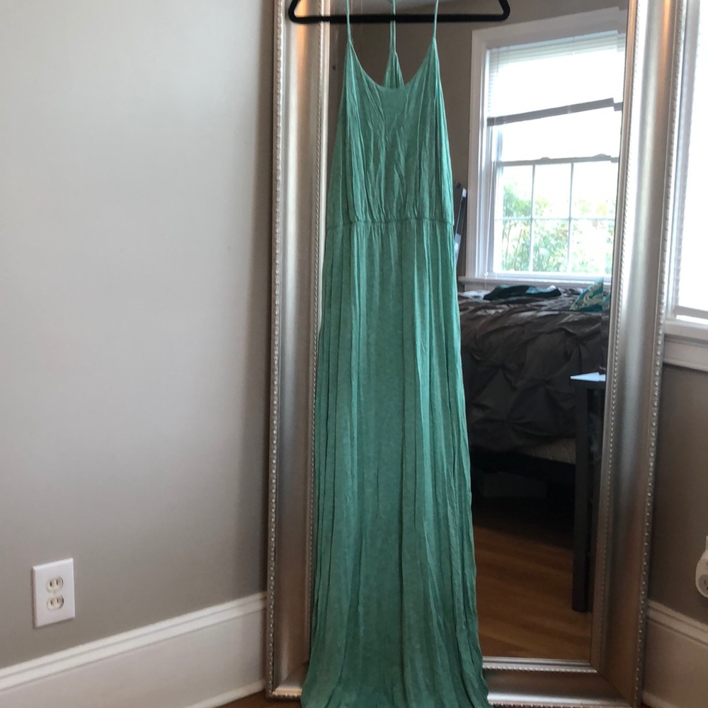 Turquoise Racerback Maxi Dress